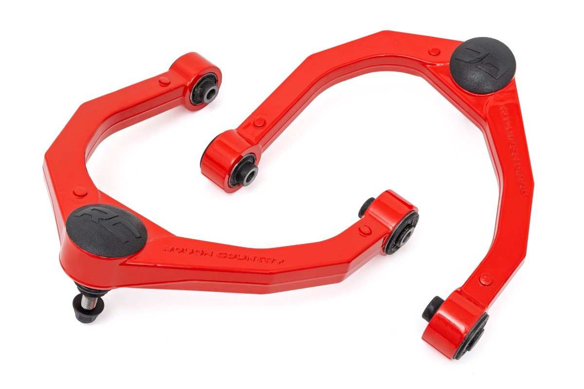 Nissan Titan Upper Control Arms - Rough Country - Forged - Red - '04-'23